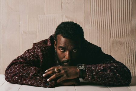 Luke James, wearing Gucci. We spoke with the actor ahead of his appearance in Prime Video's "THEM: The Scare"