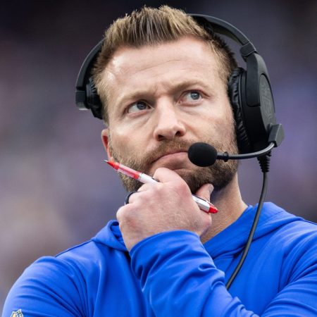 Head coach Sean McVay of the LA Rams.