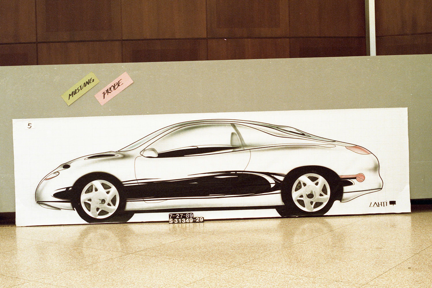 A concept design for the front-wheel drive Ford Mustang that was planned for the fourth generation. It would go on to be the Probe, not a Mustang.