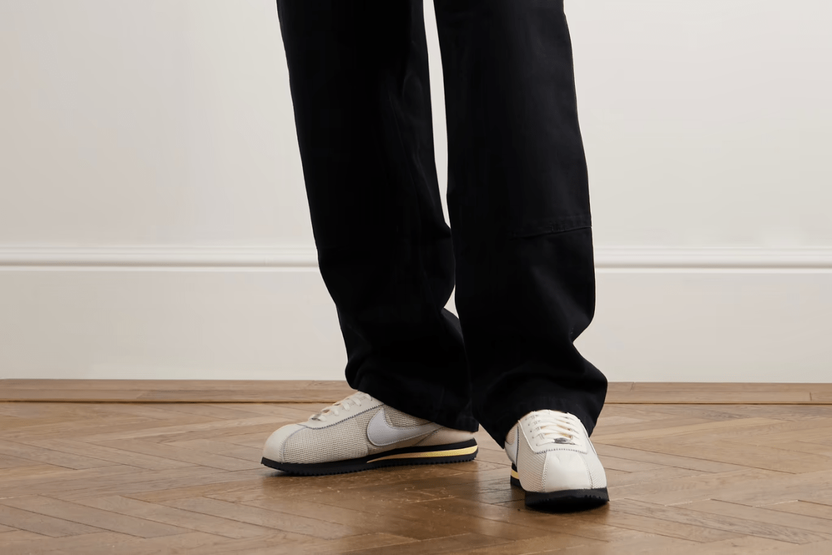 NIKE Cortez Leather & Mesh Sneakers