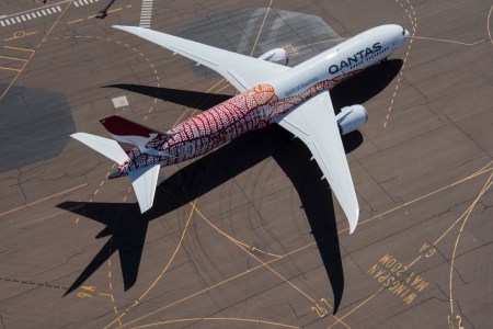 Qantas airplane on the tarmac. Qantas is introducing some dynamic pricing in its awards travel.