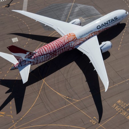 Qantas airplane on the tarmac. Qantas is introducing some dynamic pricing in its awards travel.