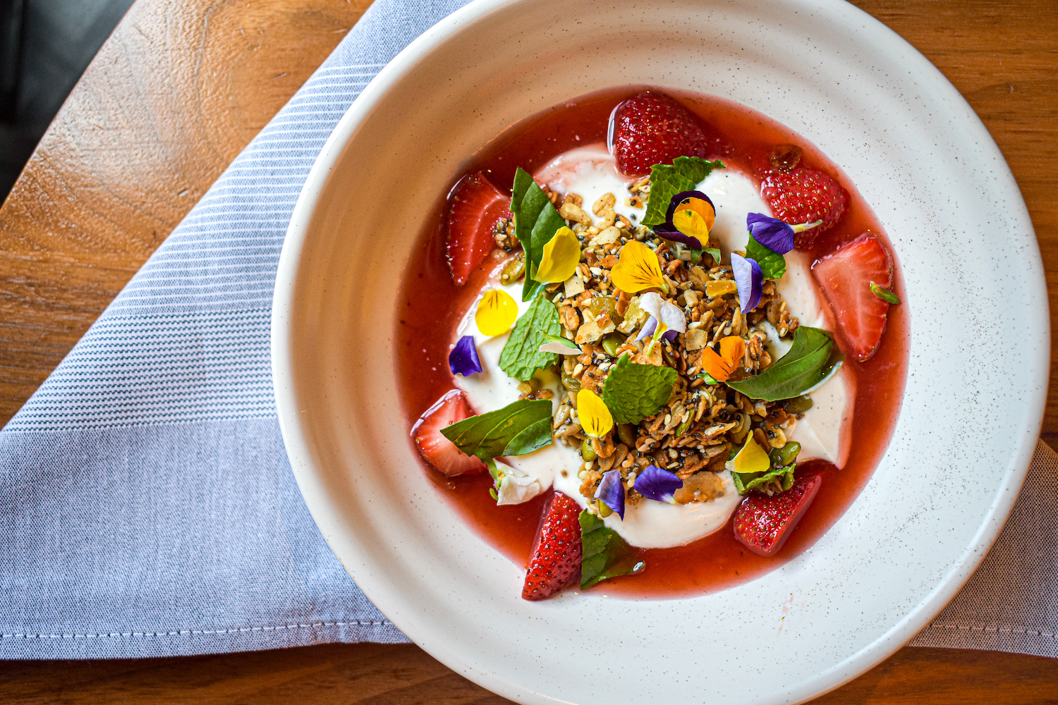 Vanilla bean yogurt bowl from Beatrix's