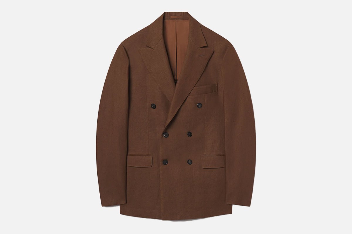 J.Mueser for Buck Mason Irish Linen Double Breasted Statesman Jacket