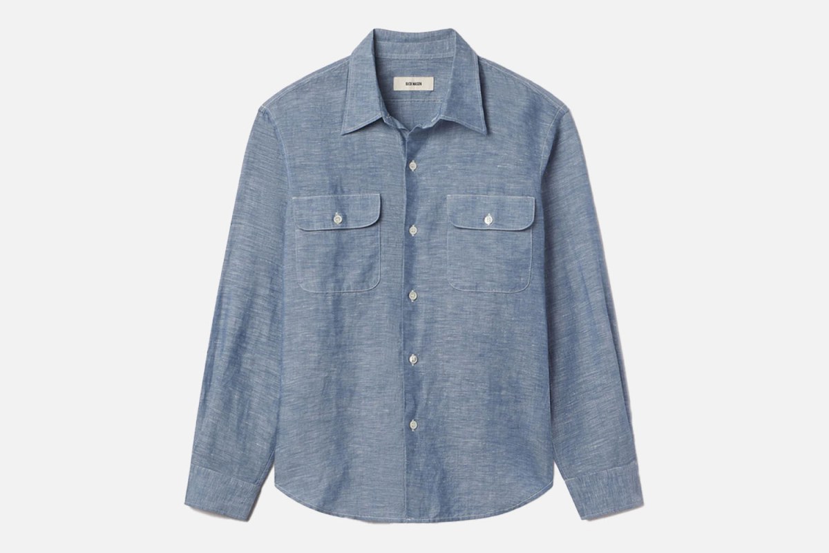 Buck Mason Breeze Cotton Linen Work Shirt