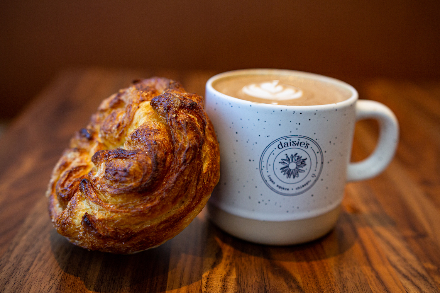 Kouign Amann and coffee at Daisies