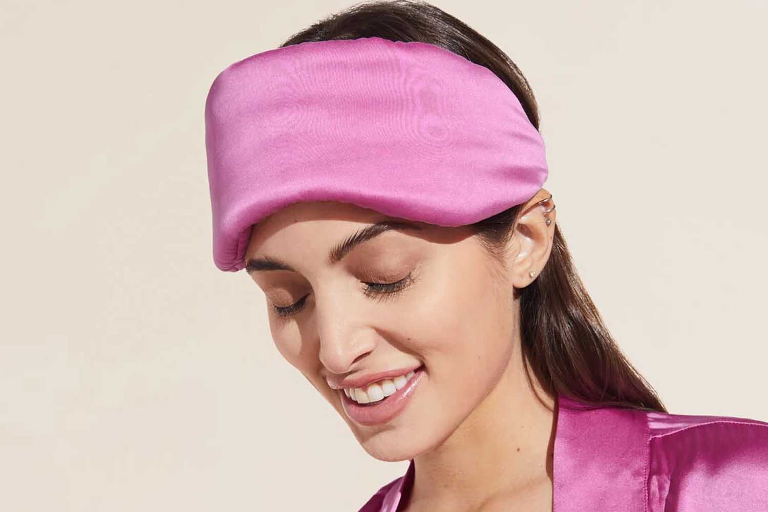 Eberjey Inez Washable Silk Eye Mask