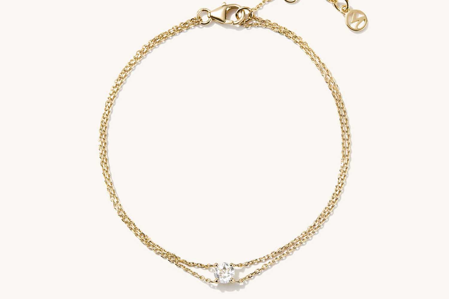 Mejuri Round Topaz Bracelet