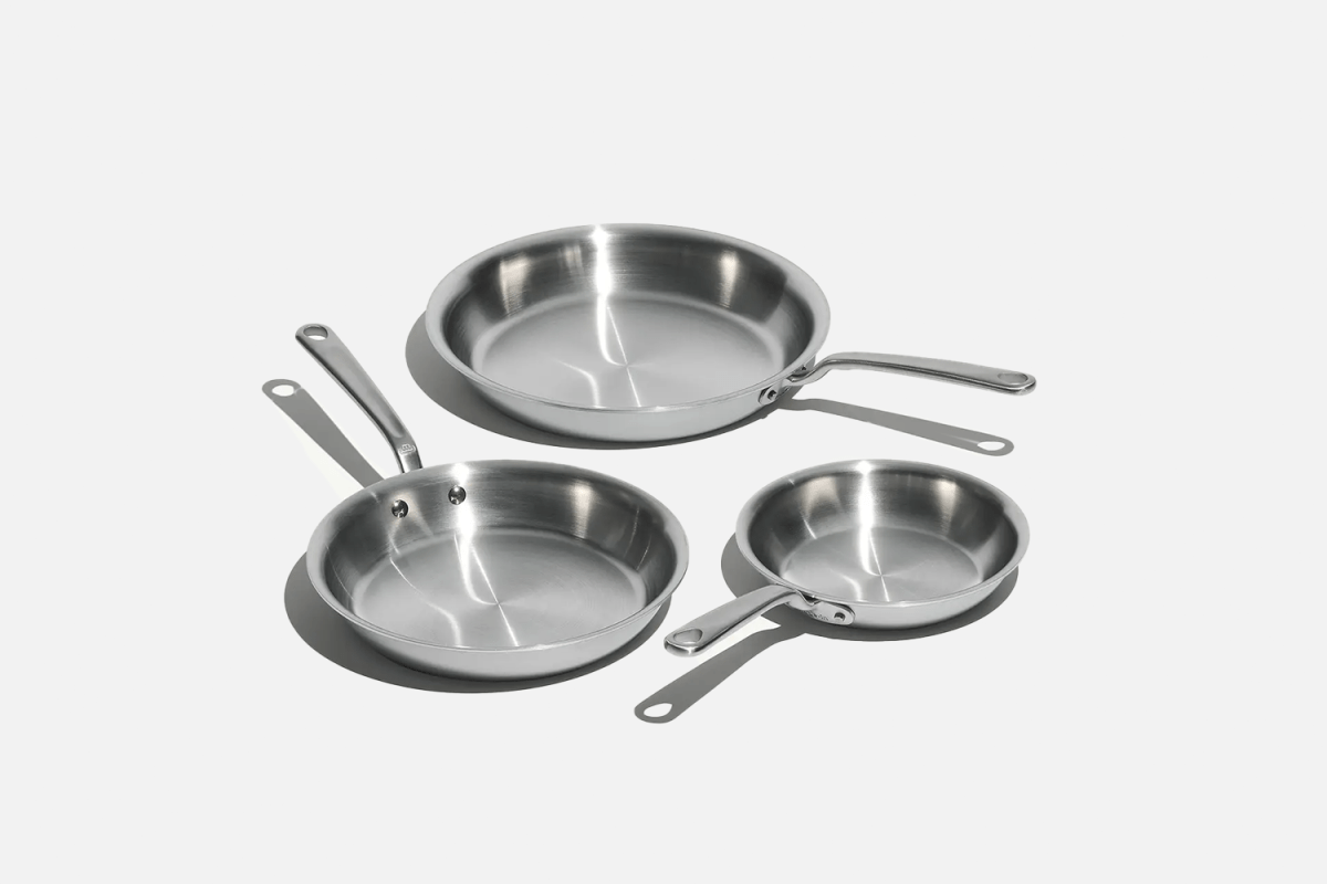 Made In Stainless Steel Clad Pan Set