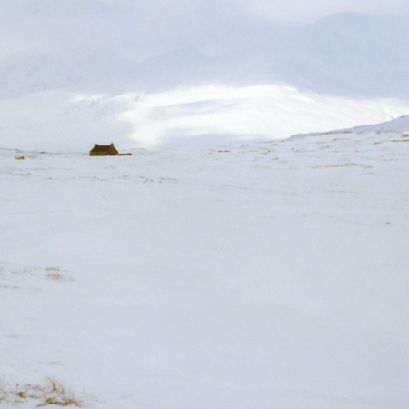 Hermit Ken Smith out for a stroll in Scotland.