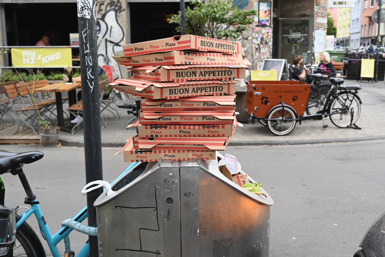 pizza boxes