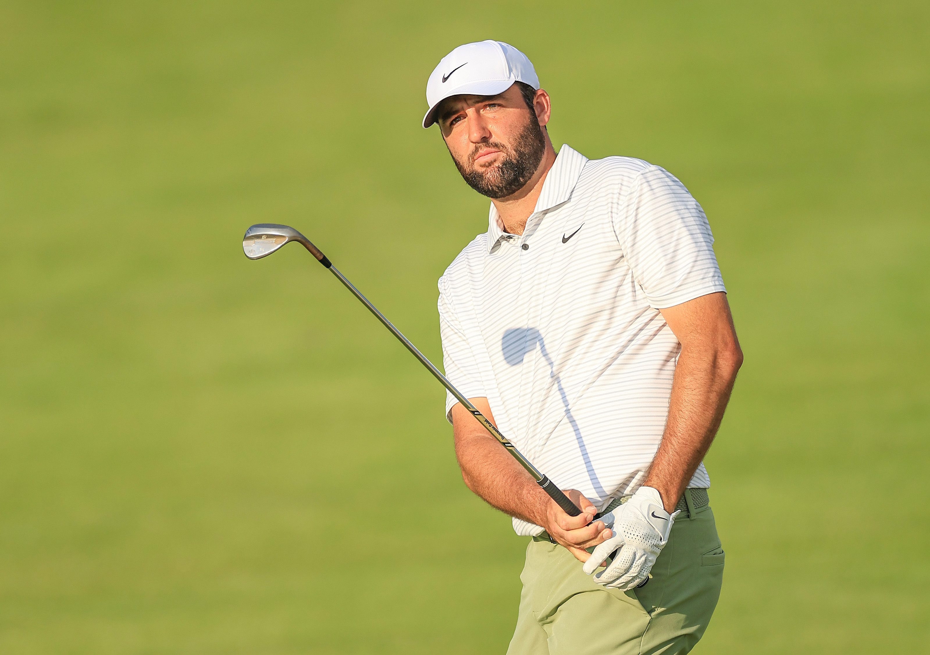 Scottie Scheffler plays at the 2024 PGA Championship.