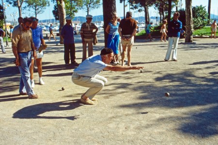 Prince Bertil of Sweden playing Boccia at Sainte Maxime, France 1977.