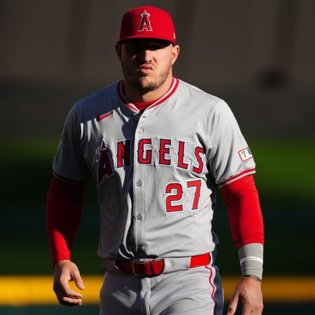 Mike Trout of the Los Angeles Angels.