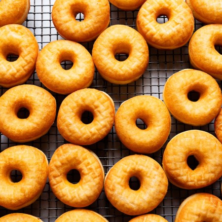 A fresh batch of donuts from Astro Doughnuts in Penn Quarter