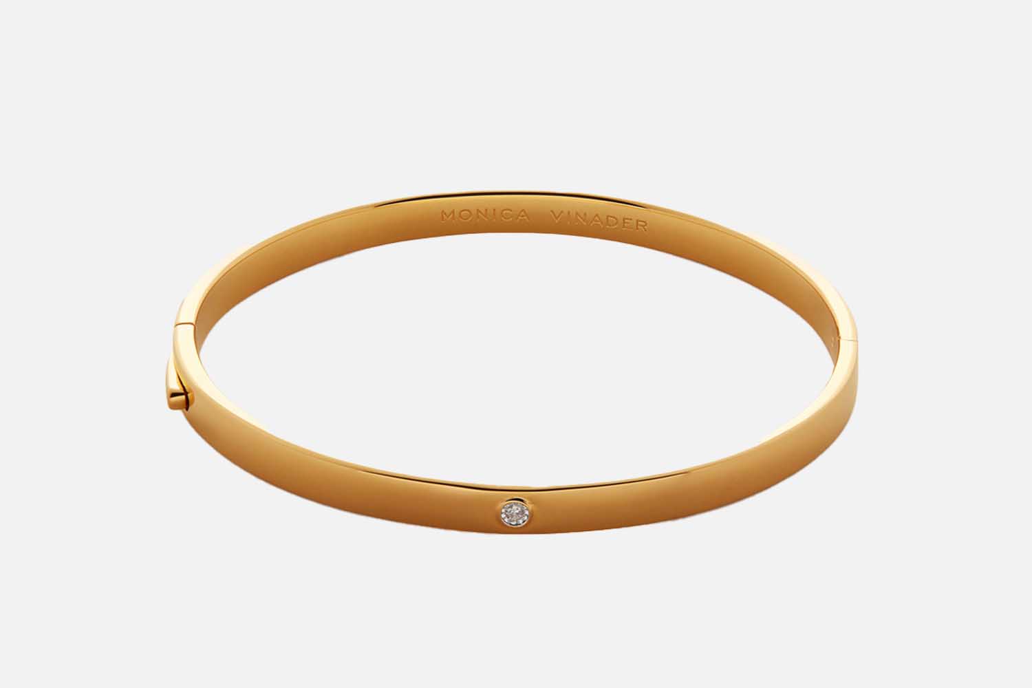 Monica Vinader Diamond Essential Bangle