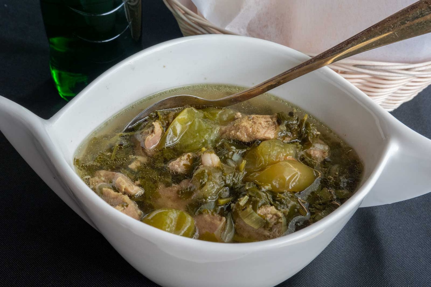 X Factory's speciality is a version of chakapuli (meat stew) served with tender veal.