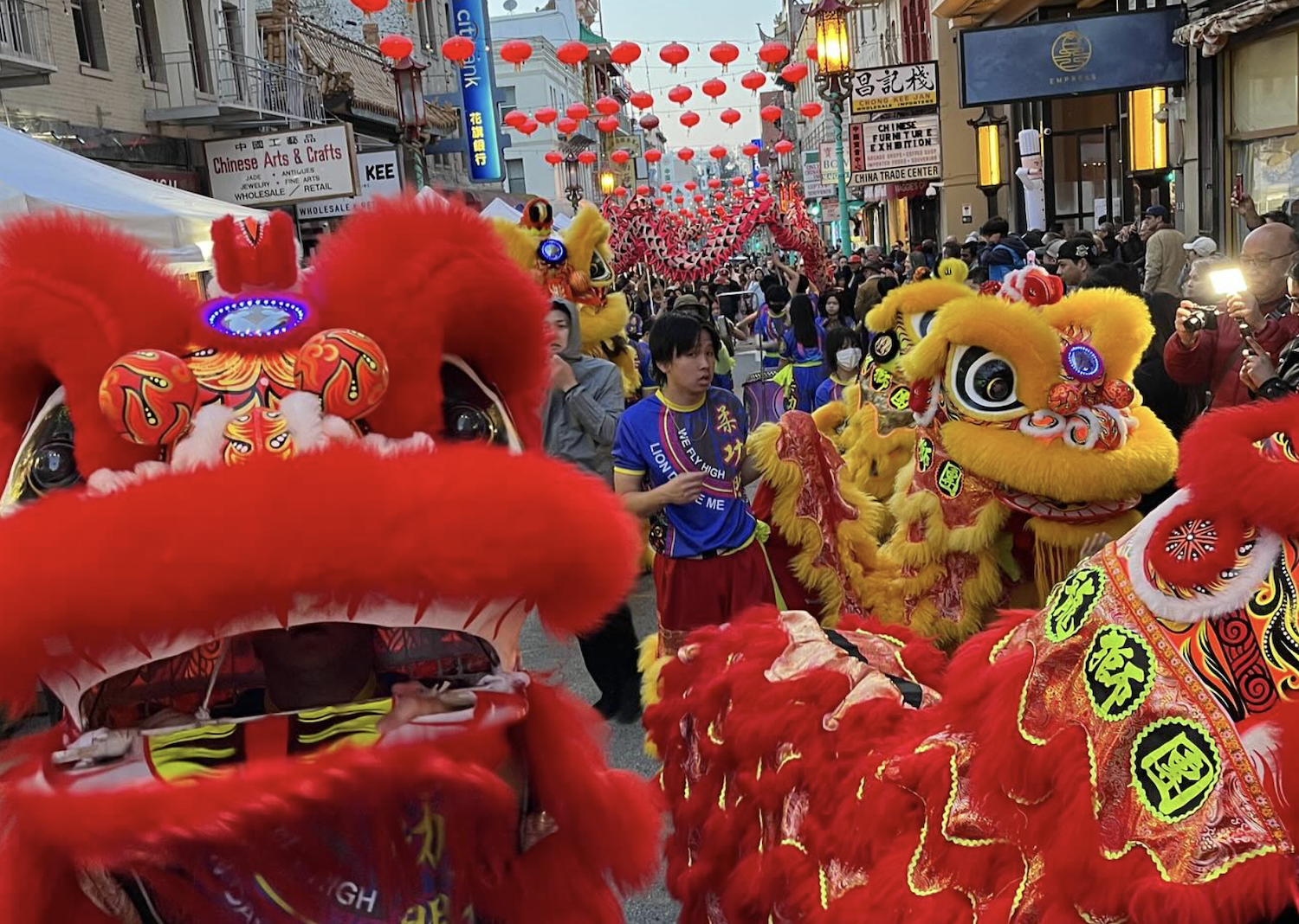 The March installment of the (now monthly) Chinatown Night Market, featuring a Chinatown adorned with paper lanterns and rife with dragons