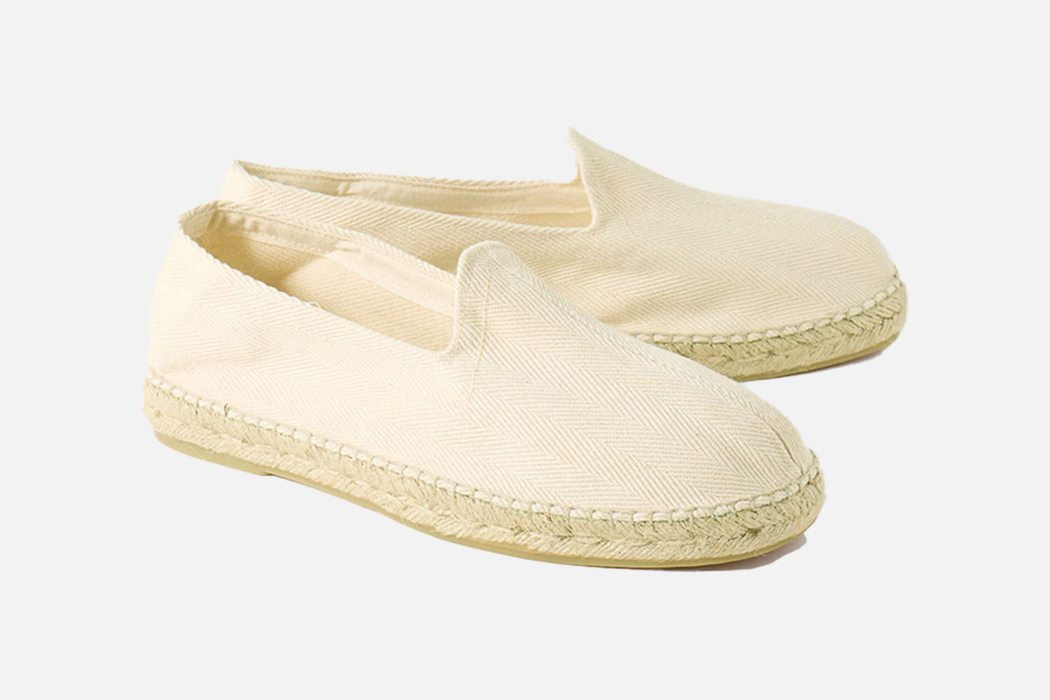 Drakeu0026amp;#8217;s Herringbone Cotton-Canvas Espadrilles