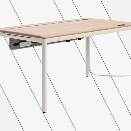 The Beflo Tenon Smart Desk, which we tested and reviewed in our home office