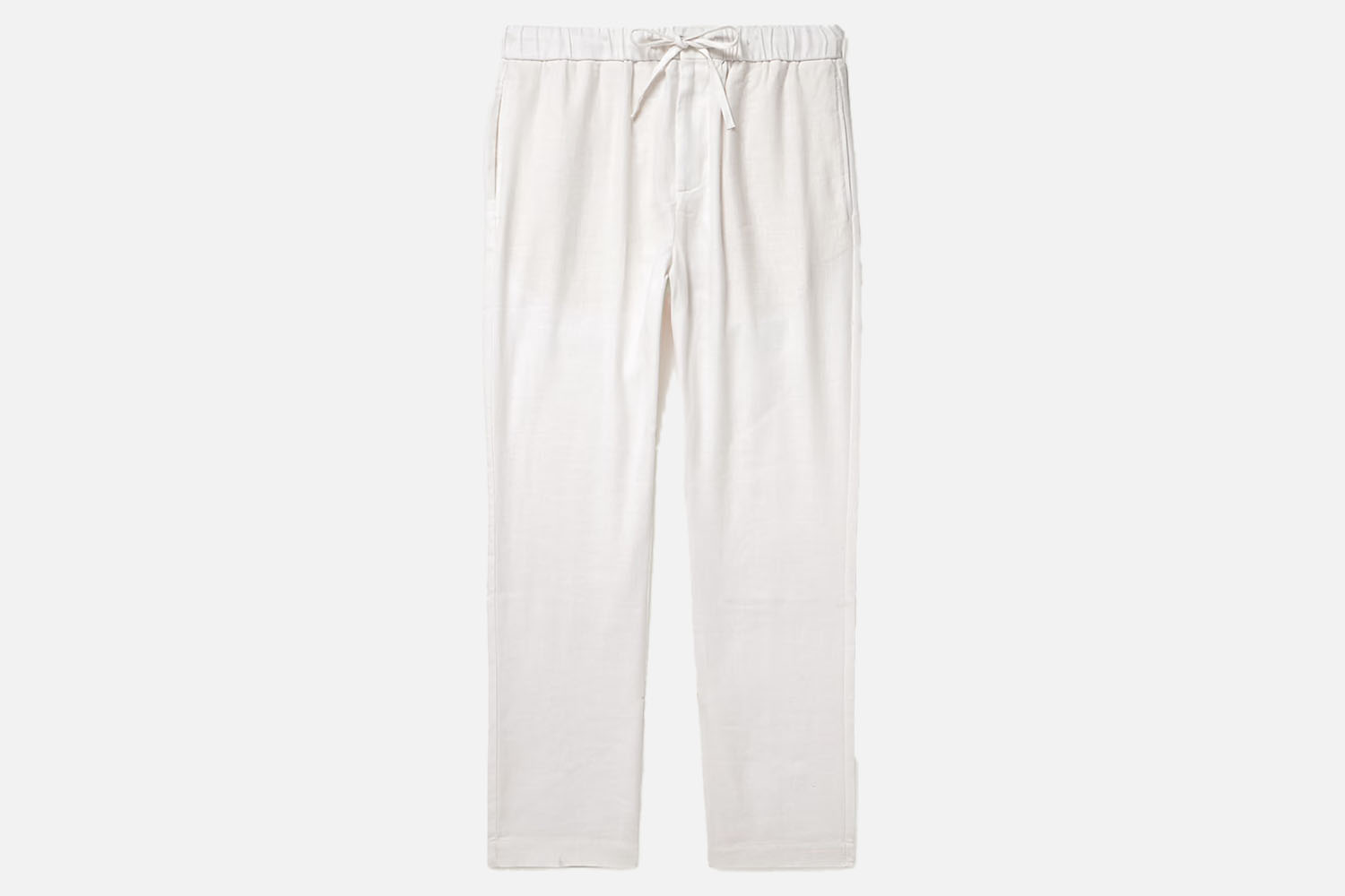 Fresocbol Carioca Oscar Straight-Leg Linen-Cotton Drawstring Trousers