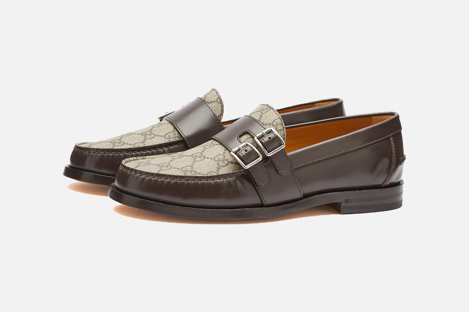 Gucci Mellenial Double Buckle GG Supreme Loafer