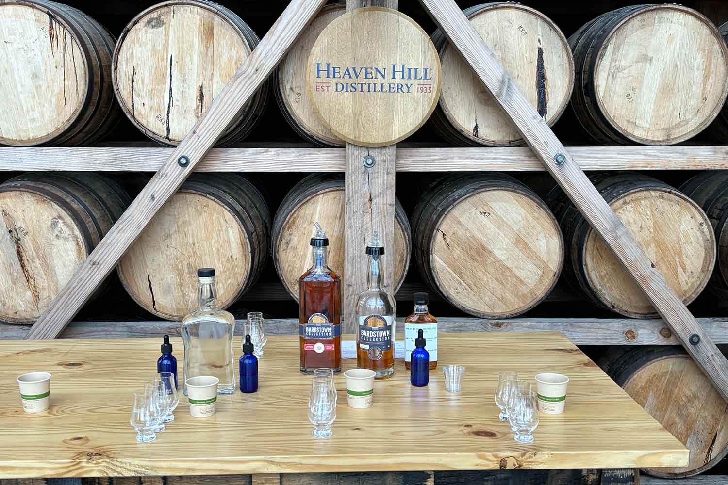 A tasting of past and present Heaven Hill bottles from the Bardstown Collection
