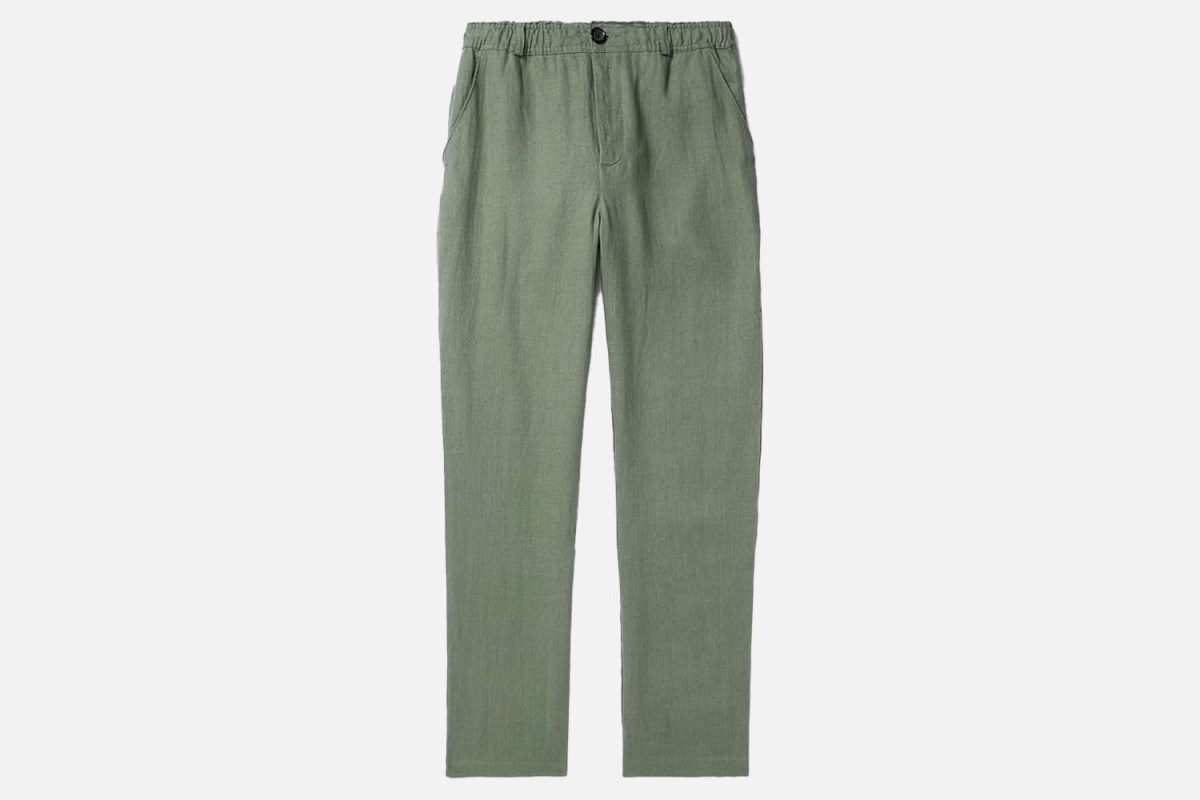Oliver Spencer Tapered Linen Drawstring Trousers