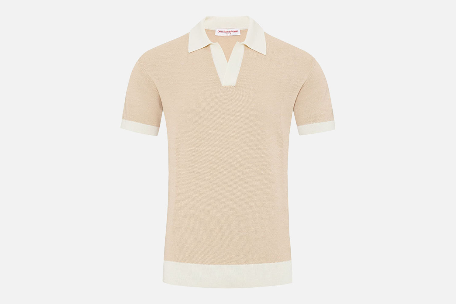 The Luxury Knit: Orlebar Brown Horton Tailored Contrast Texture Merino Polo Shirt