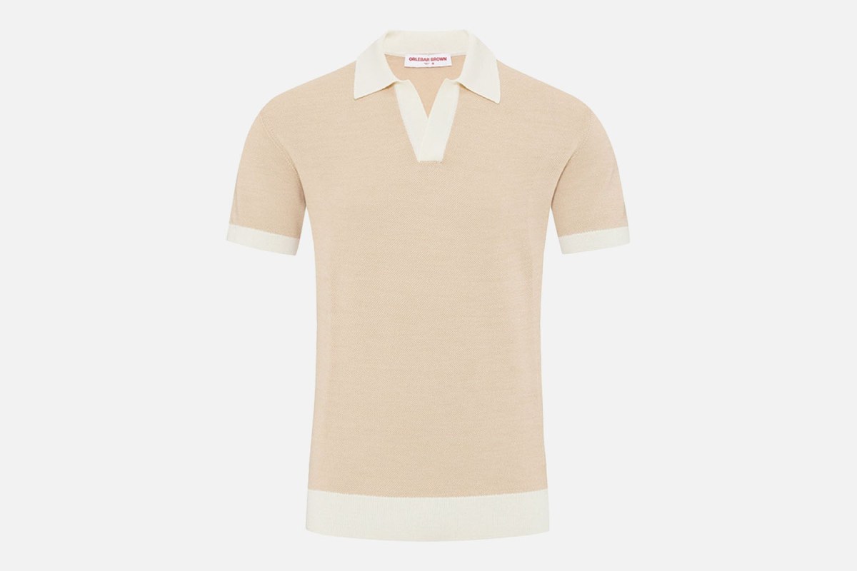 The Luxury Knit: Orlebar Brown Horton Tailored Contrast Texture Merino Polo Shirt