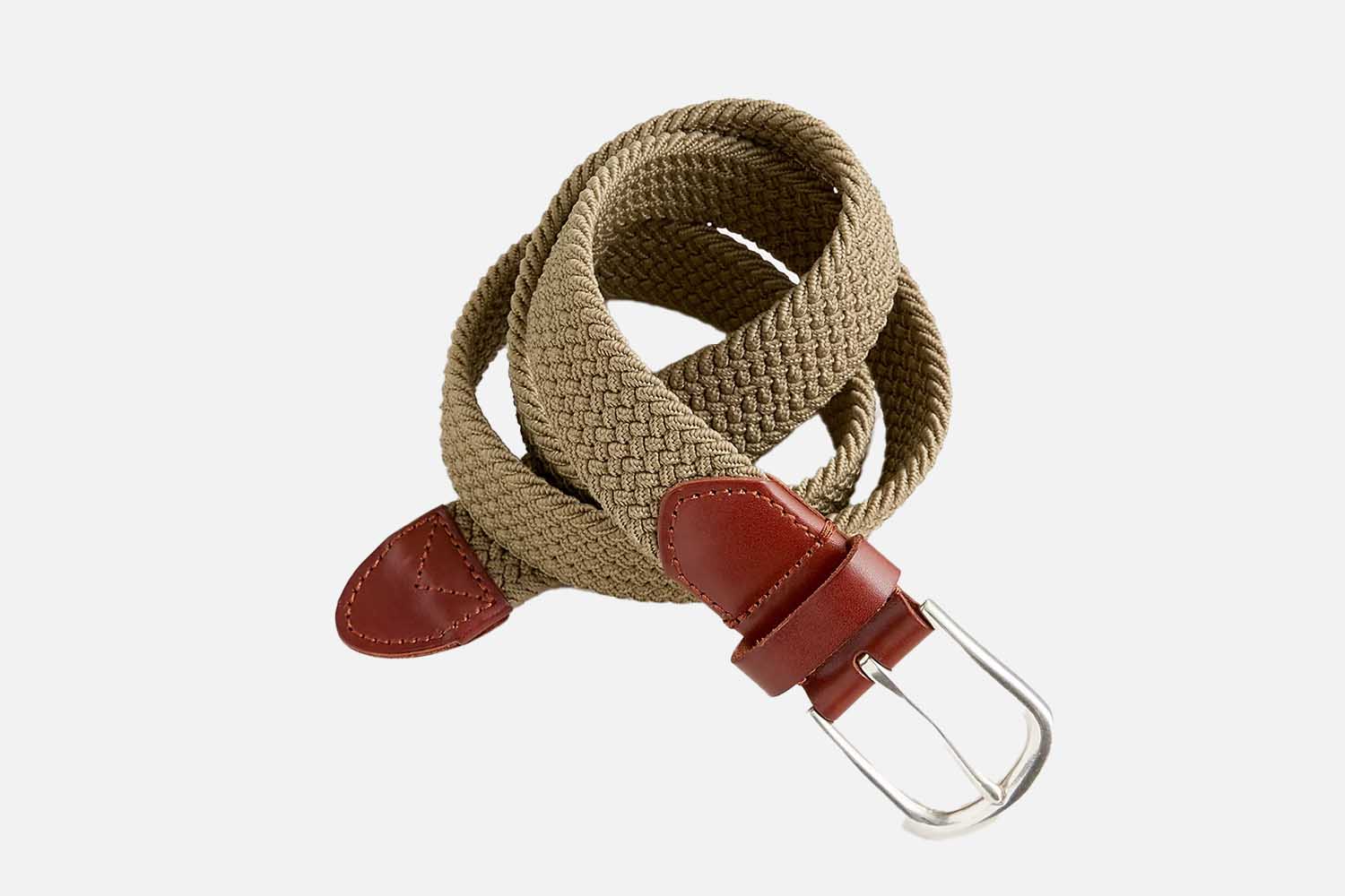 J.Crew Woven Elastic Belt with Round Buckle