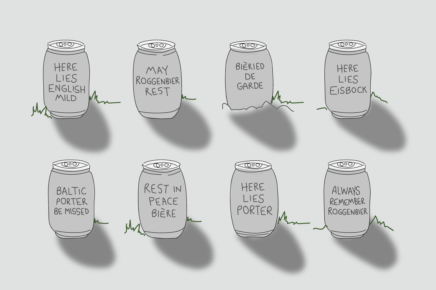 Dying beer styles