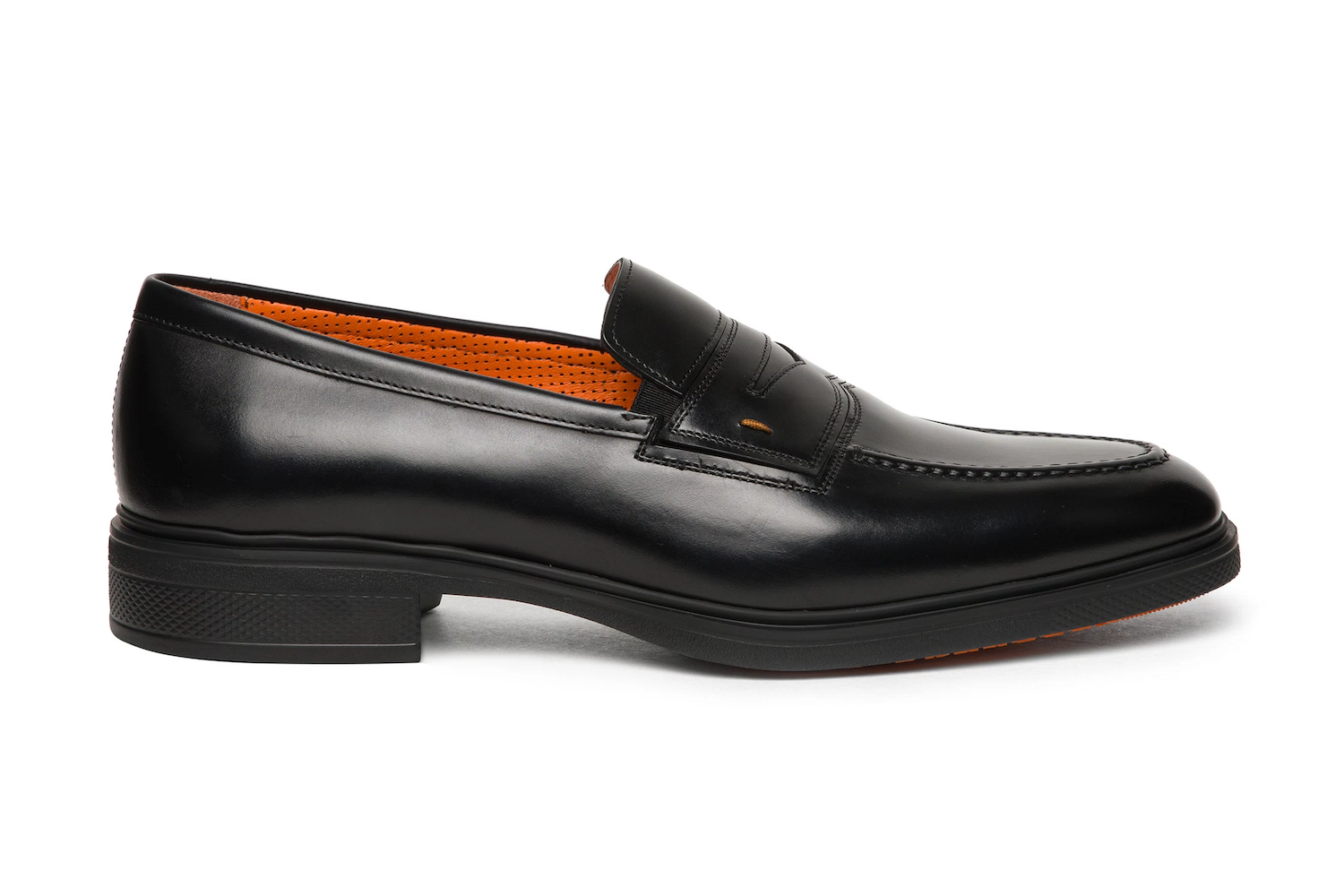 Men’s Black Leather Easy Loafer