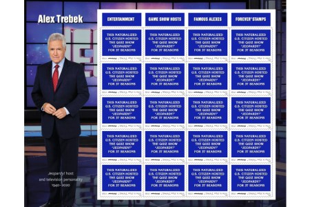 Alex Trebek tribute stamp