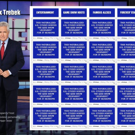 Alex Trebek tribute stamp