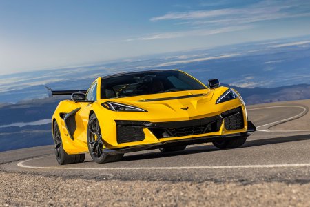 The 2025 Chevrolet Corvette ZR1, which features a split rear window design
