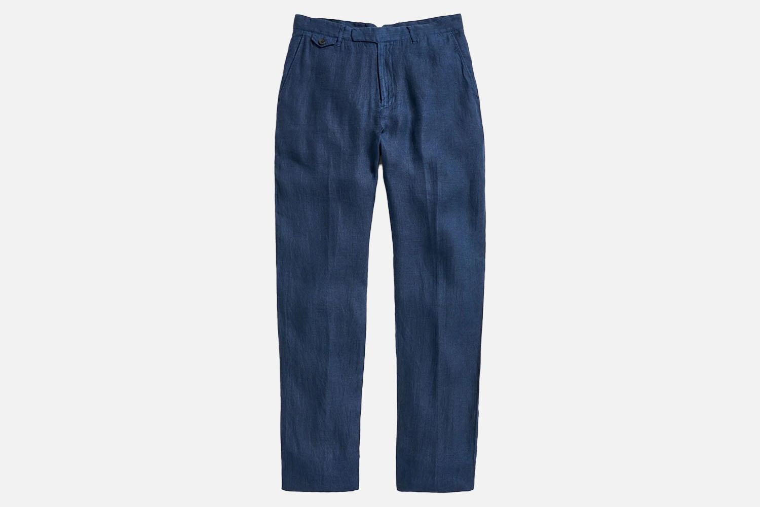 Billy Reid Garment Dyed Linen Flat Front Trouser