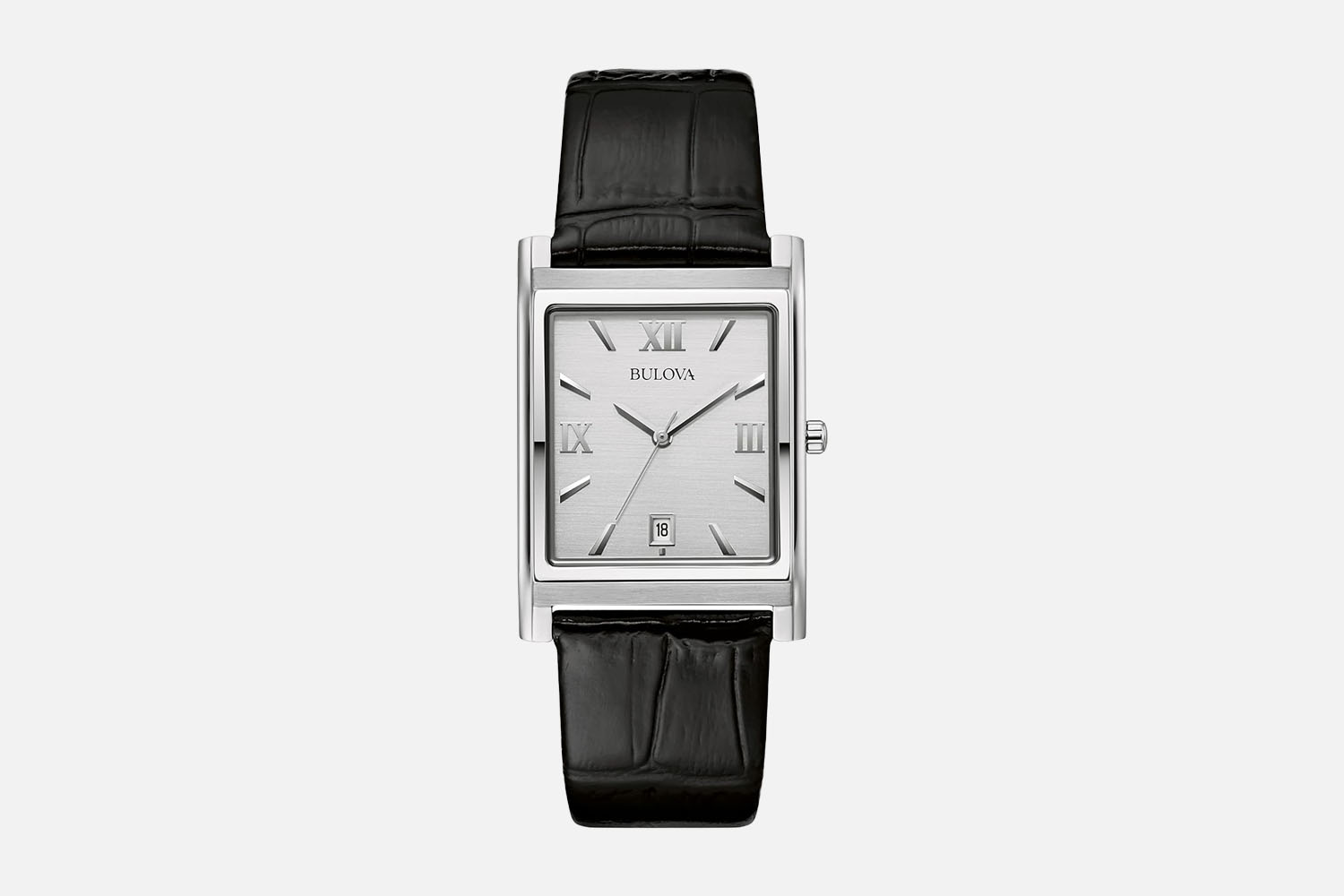 Bulova Stainless Steel 3-Hand Calendar Date Quartz Watch