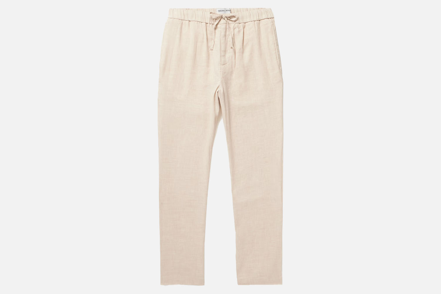 Fresocbol Carioca Oscar Straight-Leg Linen-Cotton Drawstring Trousers