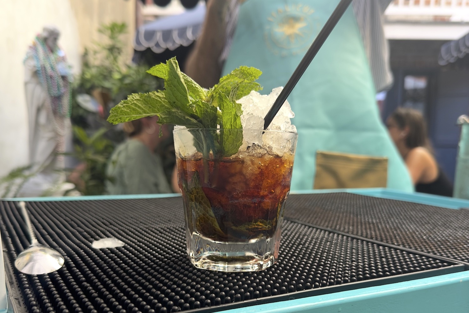 The Caffe Italia, made with Italicus, cold brew, cardamom bitters and mint