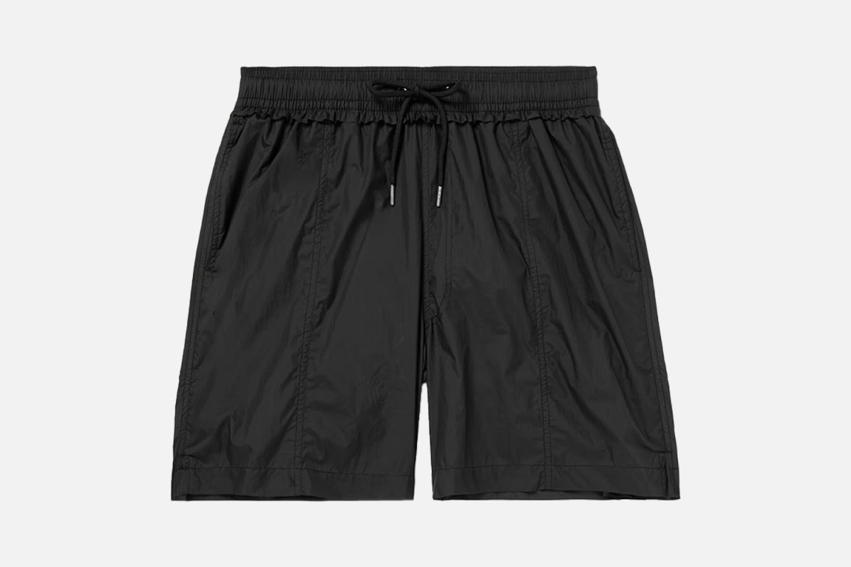 MFPEN Motion Straight-Leg Recycled-Shell Drawstring Shorts