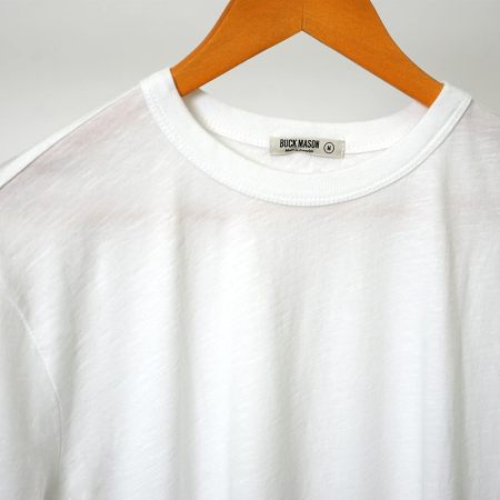 Buck Mason White Slub Classic Tee