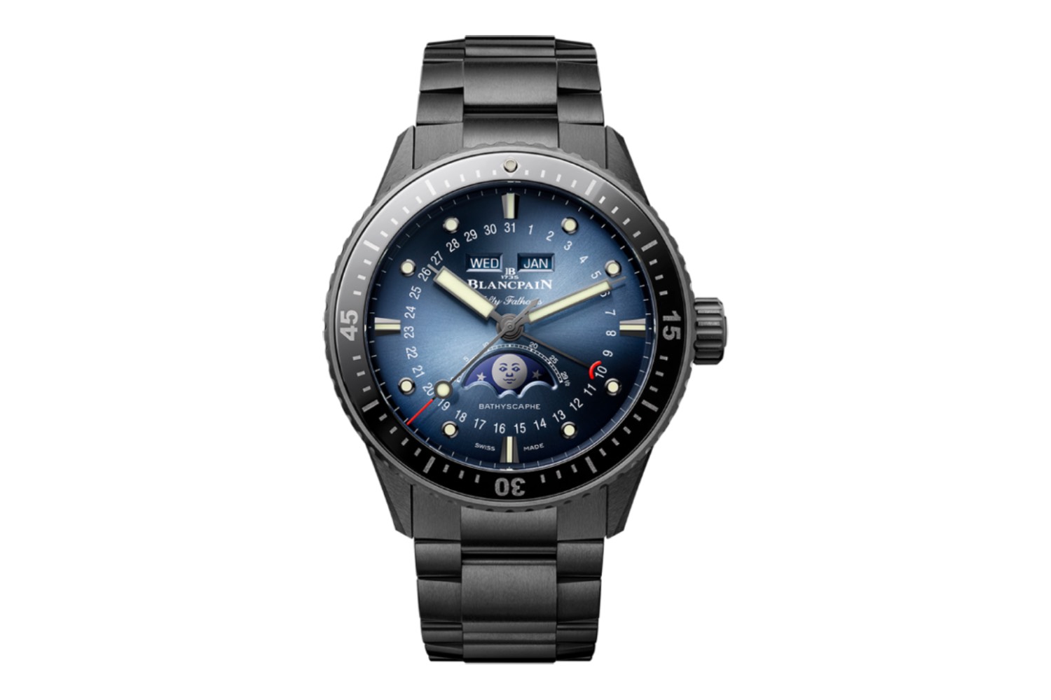 Blancpain Fifty Fathoms Bathyscaphe Quantième Complet Phases de Lune