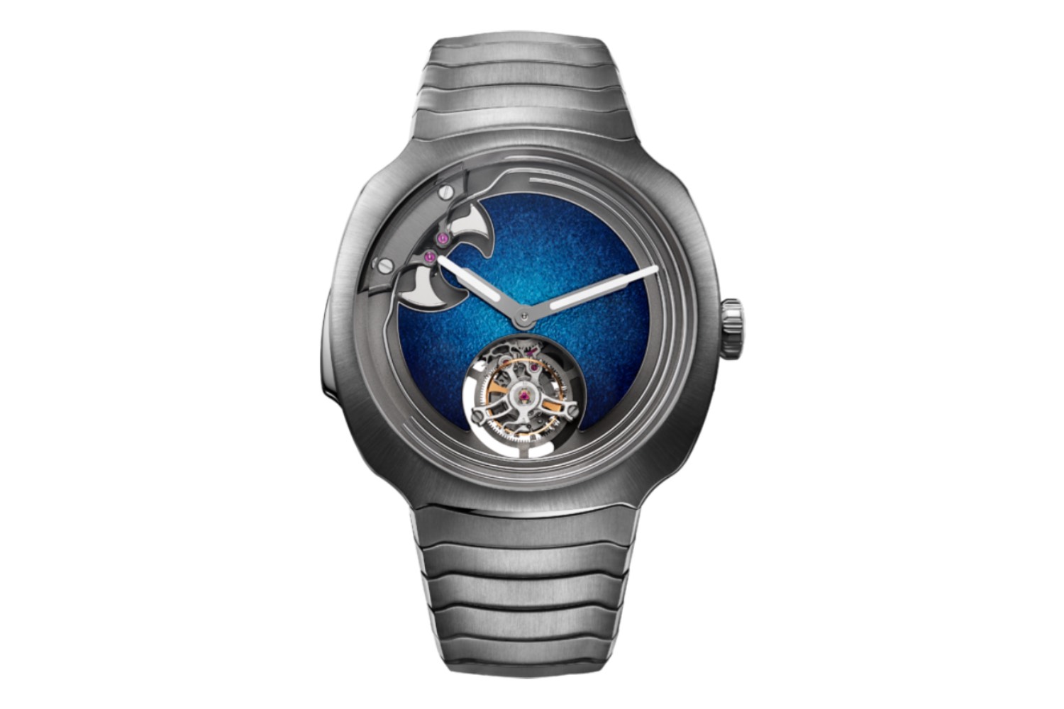 Moser Streamliner Concept Minute Repeater Tourbillon Blue Enamel