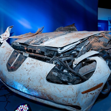 Post-sinkhole Corvette
