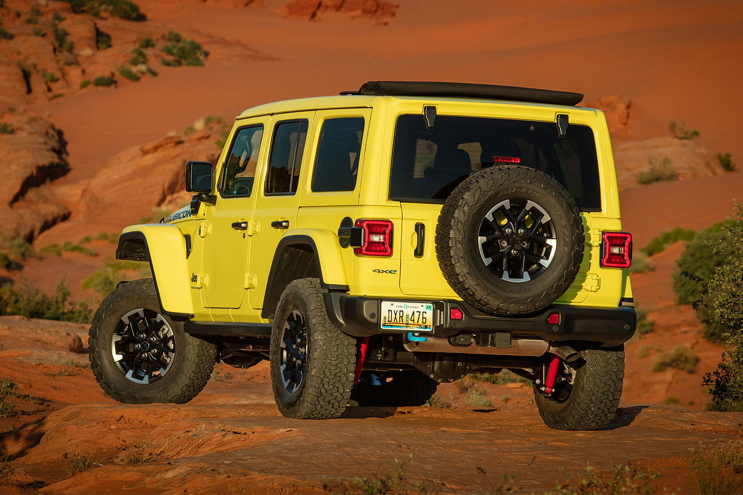The Jeep Wrangler 4xe plug-in hybrid SUV