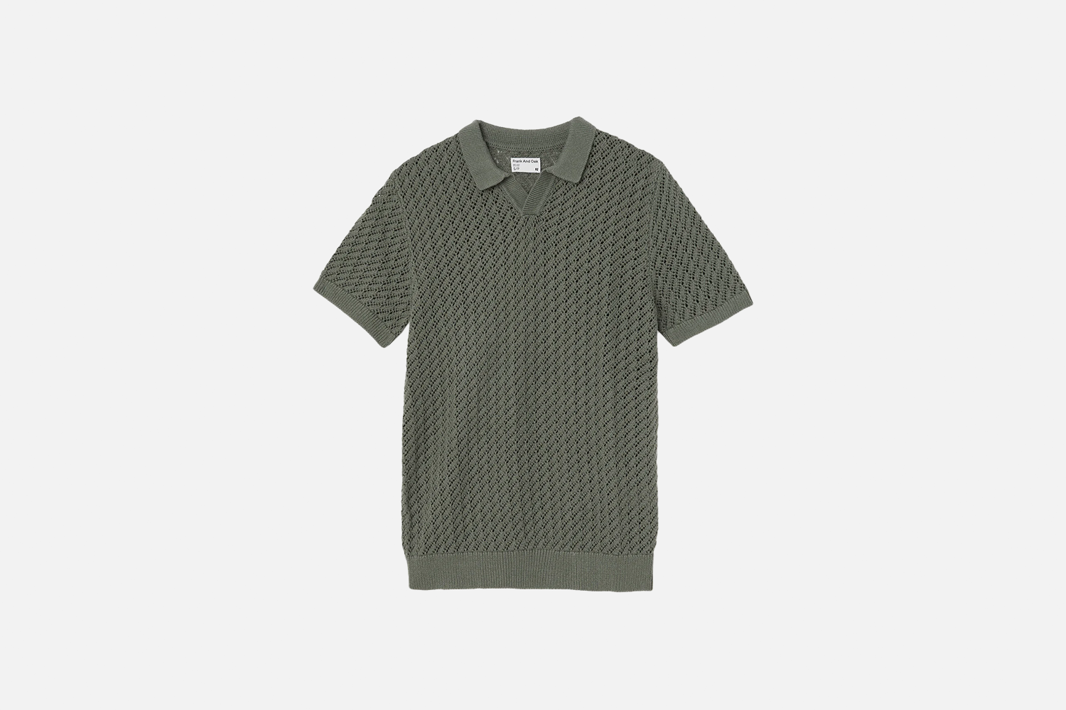 Frank And Oak The Openwork Crochet Polo