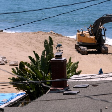 Landslide damage in Rancho Palos Verdes