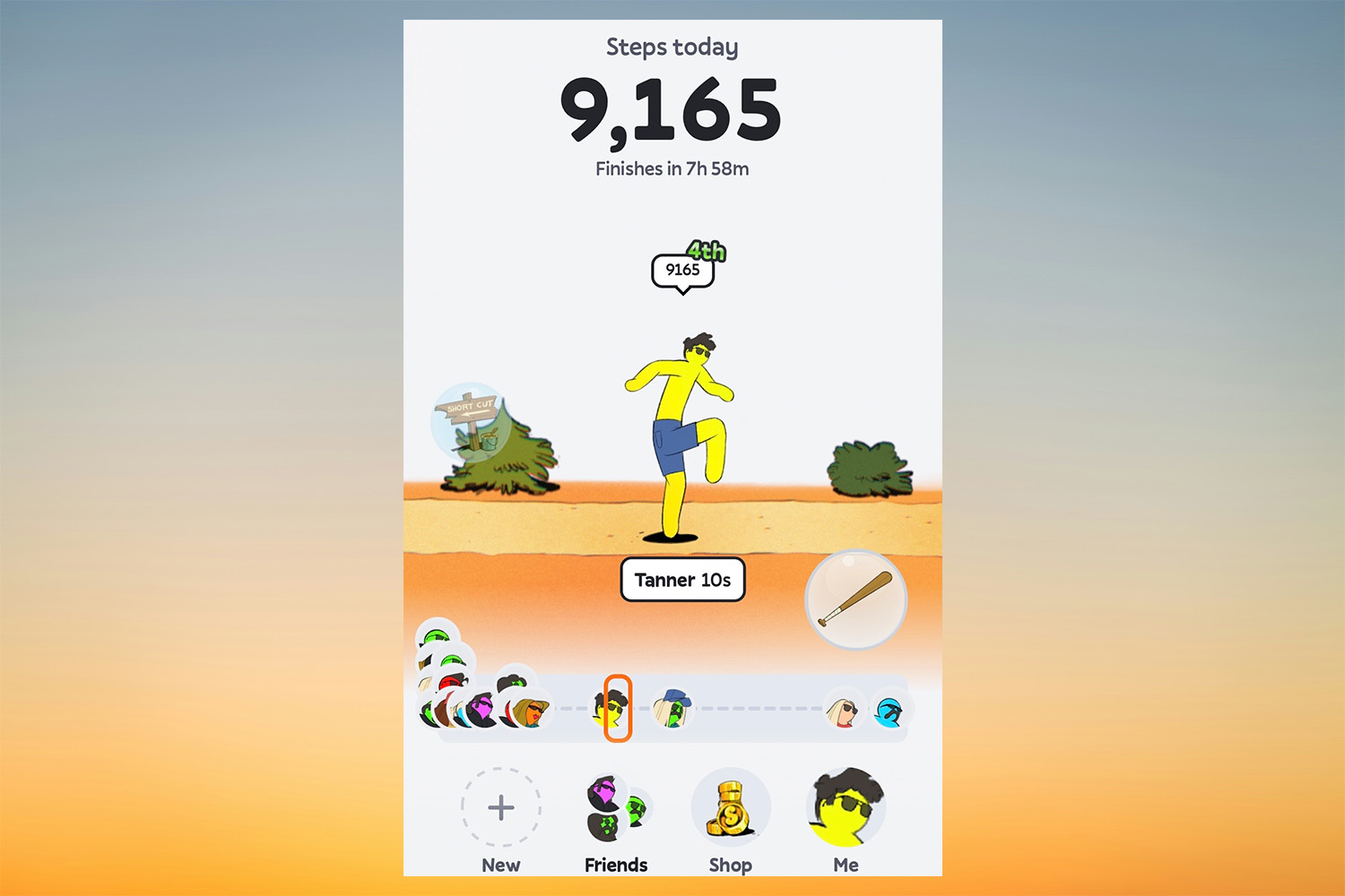 A screenshot of the Stompers app.