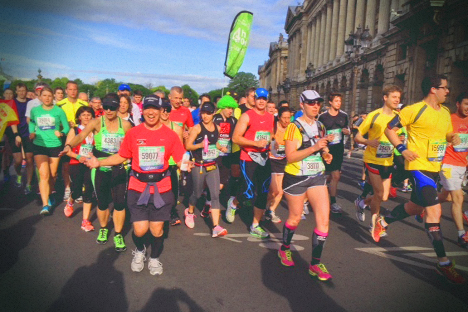 Greg Ho running a marathon.